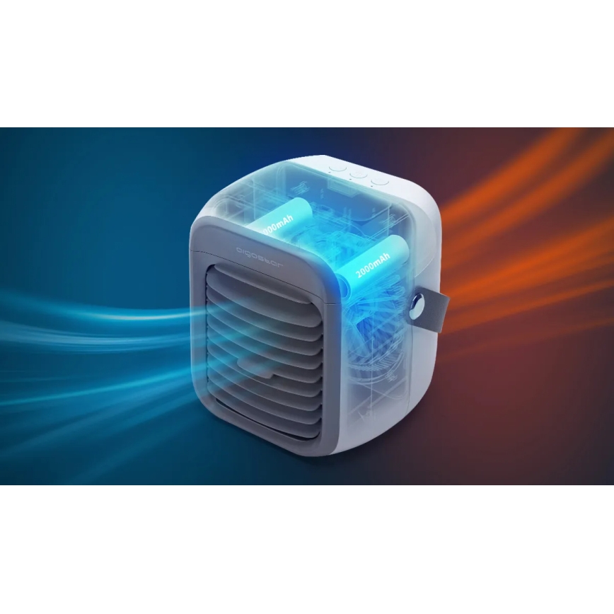 Aigostar - Portable air cooler 8W/5V white