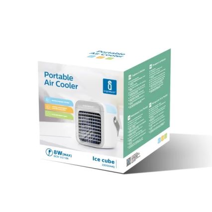 Aigostar - Portable air cooler 8W/5V white