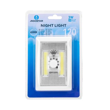 Aigostar - Portable LED Night Light LED/3xAAA 6500K