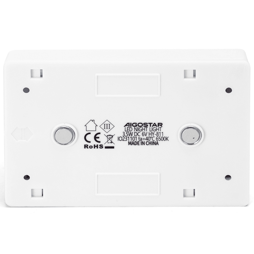 Aigostar - Portable LED Night Light LED/4xAAA 6500K