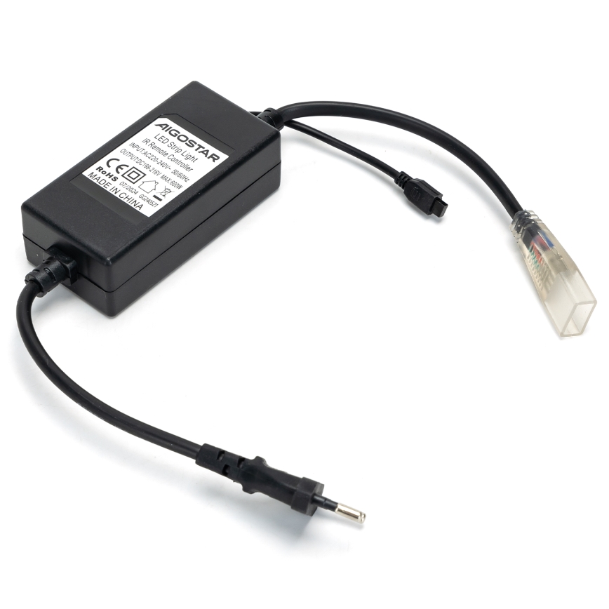 Aigostar - Power cable for LED RGB strip 1000W/230V with remote control