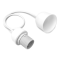 Aigostar - Power cable with 1x E27 socket, 60W/250V, white