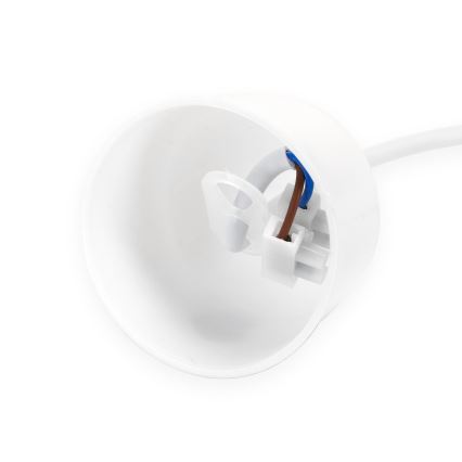 Aigostar - Power cable with 1x E27 socket, 60W/250V, white
