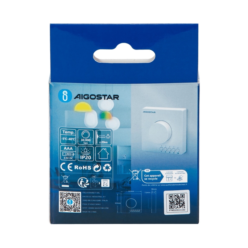Aigostar - Push button dimmer MESH