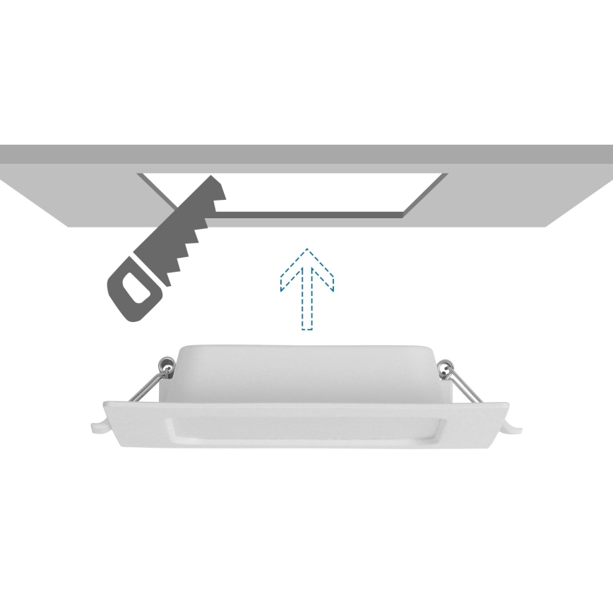 Aigostar - Recessed LED Ceiling Light 9W/230V 4000K 14.5x14.5 cm White