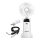 Aigostar - Rechargeable handheld fan 4W/5V 1200mAh white
