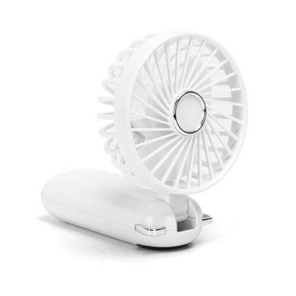 Aigostar - Rechargeable handheld fan 4W/5V 1200mAh white
