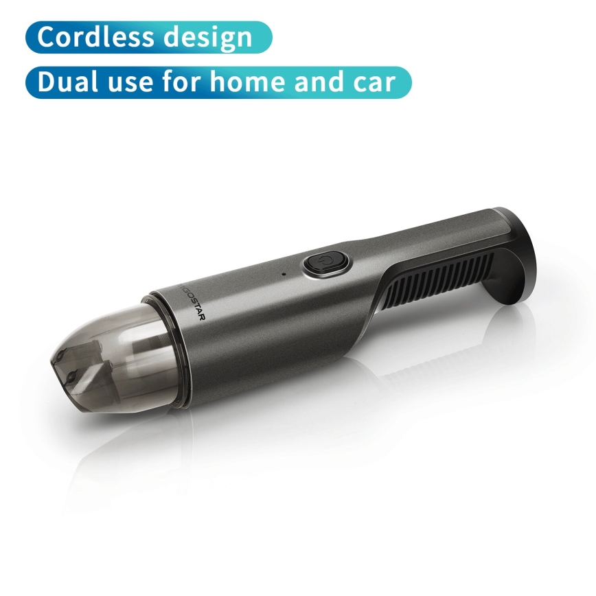 Aigostar - Rechargeable handheld vacuum cleaner 70W/7,4V chrome