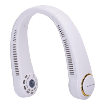 Aigostar - Rechargeable neck fan 4W/5V 2000mAh white