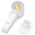 Aigostar - Rechargeable pocket fan 4W/5V 500mAh USB white