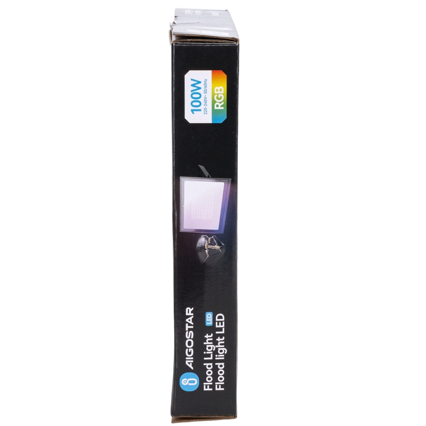 Aigostar - RGB Dimmable LED Floodlight 100W/230V IP65 + Remote Control