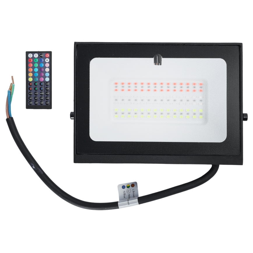 Aigostar - LED RGB Dimmable Floodlight LED/50W/230V IP65 + Remote Control