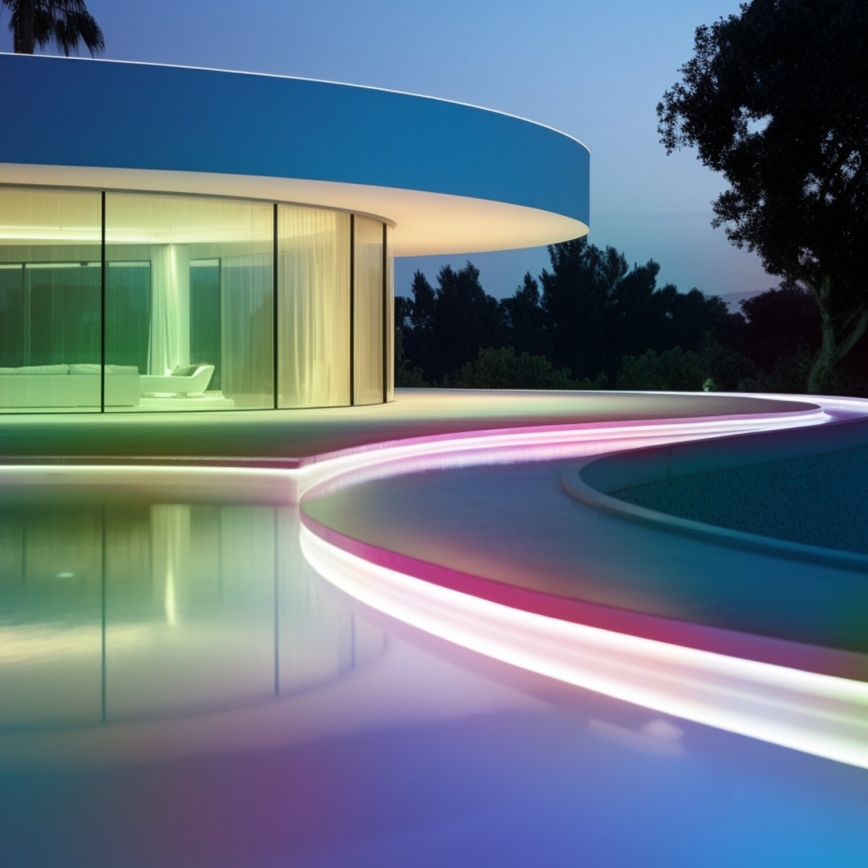 Aigostar - Dimmable RGB Solar LED Strip LED/1.6W/3.2V 3+2m IP65 1800 mAh + Remote Control