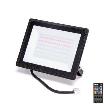 Aigostar - RGBW Dimmable LED Floodlight LED/50W/230V IP65 + Remote Control