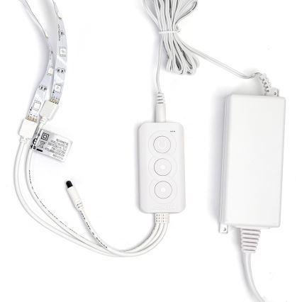 Aigostar - RGBW Dimmable LED Strip/48W/12V 2x7.5 m Wi-Fi