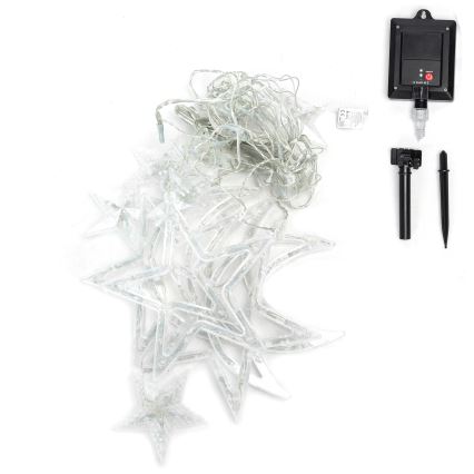 Aigostar - LED Solar Christmas String Lights 120 LEDs / 8 functions, 3 x 0.6 m, 500 mAh, IP65, multicolor
