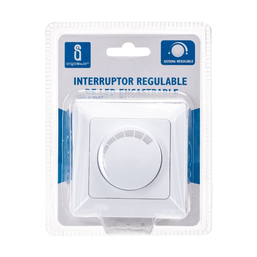 Aigostar - Rotary dimmer 110W/230V white