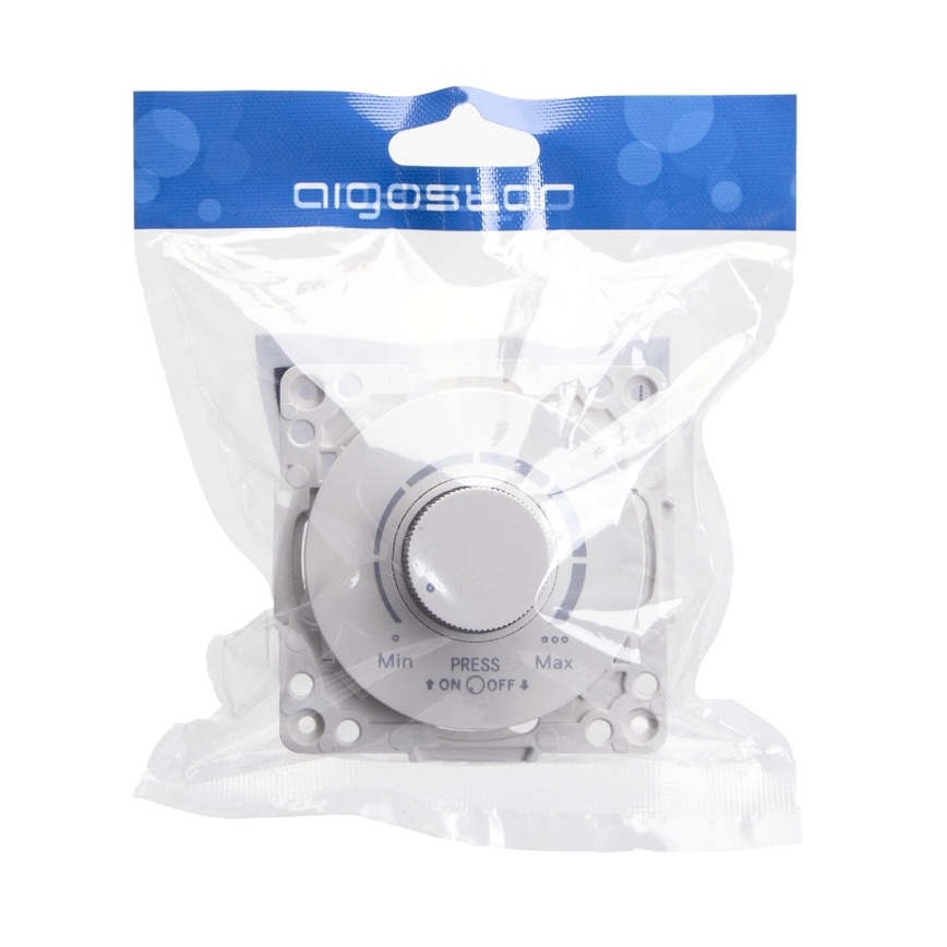 Aigostar - Rotary dimmer 300W/230V white