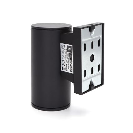 Aigostar - Round black outdoor wall light 1xGU10/230V IP65