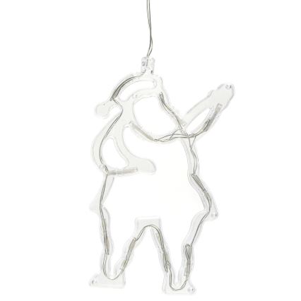 Aigostar - Santa Claus LED Christmas Decoration 10xLED/3xAAA 20 cm