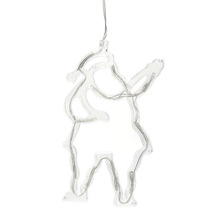 Aigostar - Santa Claus LED Christmas Decoration 10xLED/3xAAA 20 cm