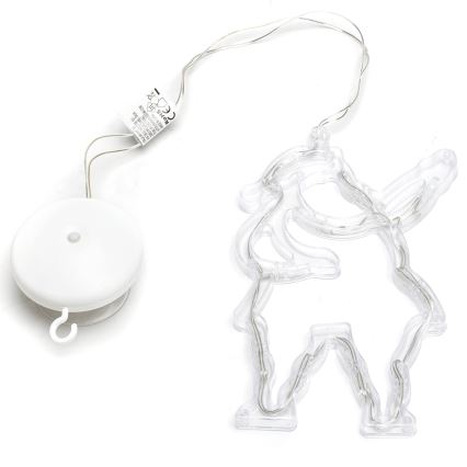 Aigostar - Santa Claus LED Christmas Decoration 10xLED/3xAAA 20 cm