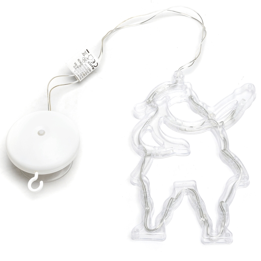 Aigostar - Santa Claus LED Christmas Decoration 10xLED/3xAAA 20 cm