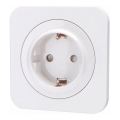 Aigostar - SCHUKO 250V/16A Home Socket with Frame, White