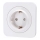 Aigostar - SCHUKO 250V/16A Home Socket with Frame, White