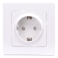 Aigostar - SCHUKO 250V wall socket with frame, white