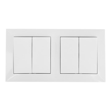 Aigostar - SET 2x Home switch 2-button 250V/10A