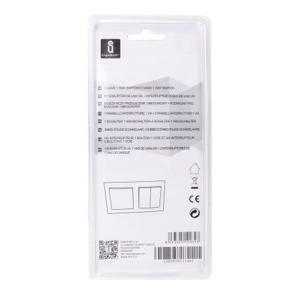 Aigostar - SET 2x Home switch with a frame