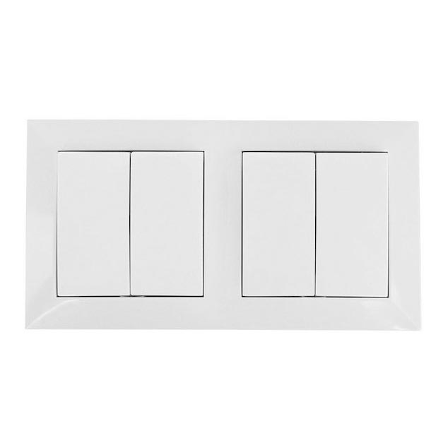 Aigostar - SET 2x House switch with a frame