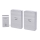 Aigostar - SET 2x Wireless doorbell 3xAA IP44 silver
