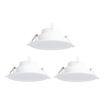 Aigostar - SET 3 x LED RGBW Dimmable recessed light MESH LED/6W/230V 2700K-6500K d. 11,5cm