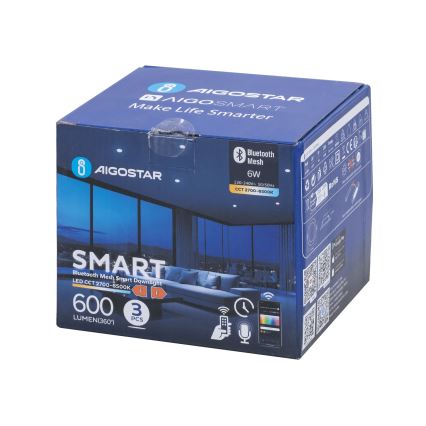 Aigostar - SET 3x LED Dimmable recessed light MESH LED/6W/230V 2700K-6500K d. 11,5cm