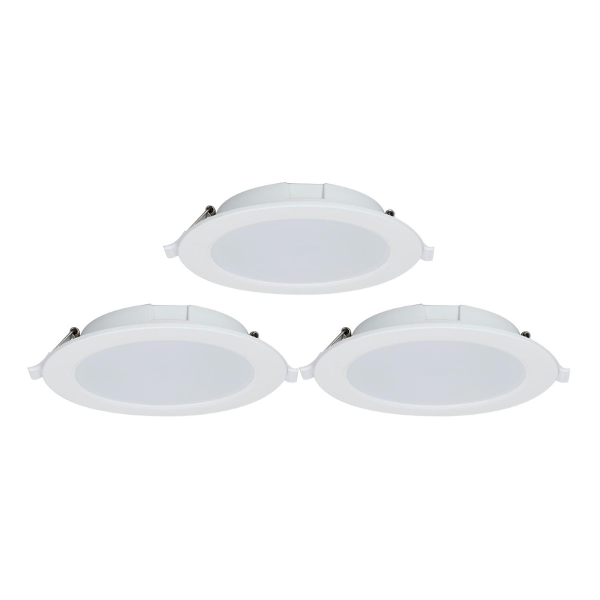 Aigostar - SET 3x LED Dimmable recessed light MESH LED/15W/230V 2700K-6500K d. 17cm