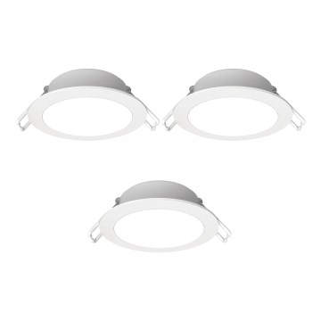 Aigostar - SET 3x LED Outdoor recessed light LED/4,8W/230V 3000K IP65 white