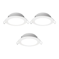 Aigostar - SET 3x LED Outdoor recessed light LED/4,8W/230V 4000K IP65 white