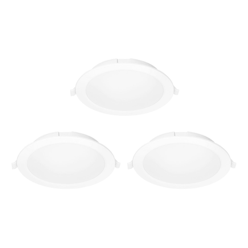 Aigostar - SET 3x LED RGB Dimmable recessed light MESH LED/15W/230V 2700K-6500K d. 17cm
