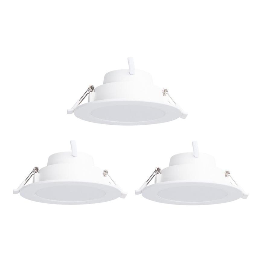Aigostar - SET 3x LED RGB Dimmable recessed light MESH LED/9W/230V 2700K-6500K d. 14,5cm
