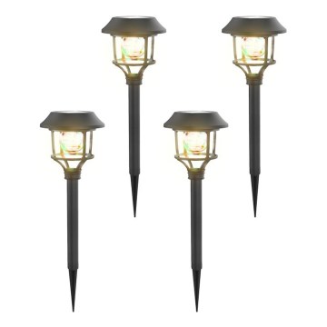 Aigostar - SET 4x LED RGB Solar lamp LED/0,2W/2V IP44