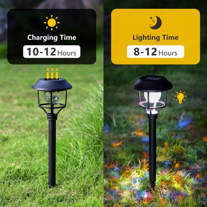 Aigostar - SET 4x LED RGB Solar lamp LED/0,2W/2V 40 mAh IP44
