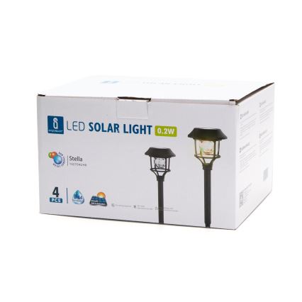Aigostar - SET 4x LED RGB Solar lamp LED/0,2W/2V 40 mAh IP44