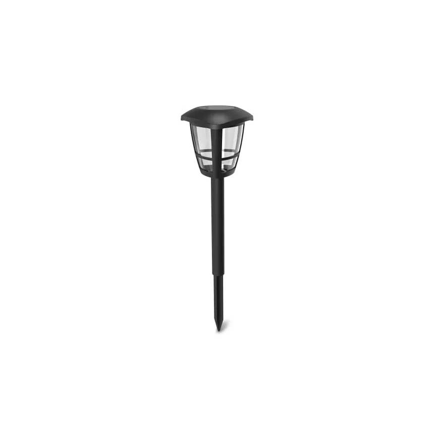 Aigostar - Pack of 12 LED solar lights LED/0.06W/2V 33.8 cm 6500K 100 mAh IP44 black