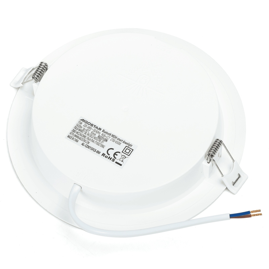 Aigostar - Set of 2 RGBW Dimmable MESH Recessed LED Downlights LED/15W/230V 2700K-6500K