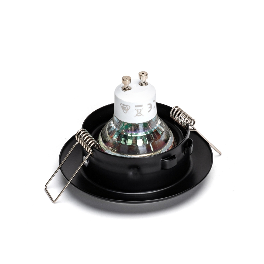 Aigostar - Set of 3 LED recessed downlights 1x GU10 / 4.5W / 230V 4000K Black