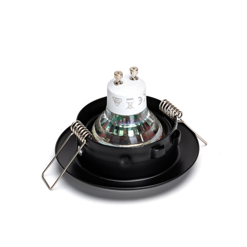 Aigostar - Set of 3 LED Recessed Downlights, 1x GU10 / 4.5W / 230V, 6500K, Black