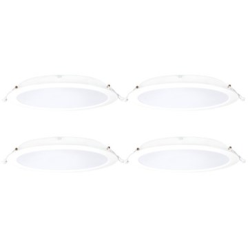 Aigostar - Set of 4 RGBW Dimmable MESH LED Recessed Ceiling Lights LED/18W/230V 2700K-6500K Ø 23 cm