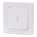 Aigostar - Simple Doorbell Switch with Frame, White